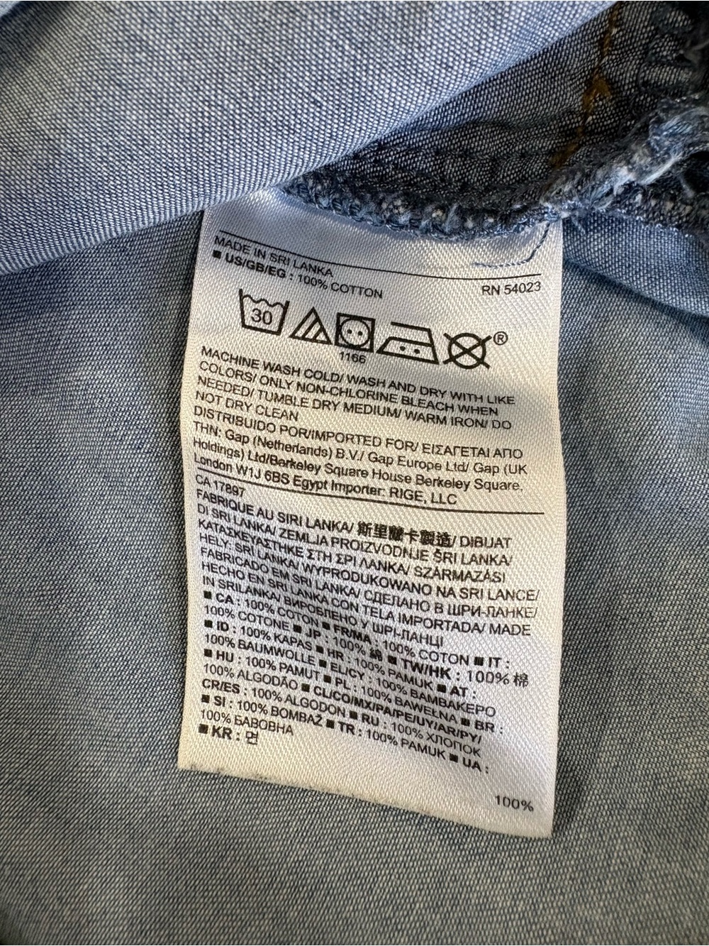 Banana Republic Chambray Popover Shirt Dress | Oversized Comfort | Size Small - Picture 6 of 6